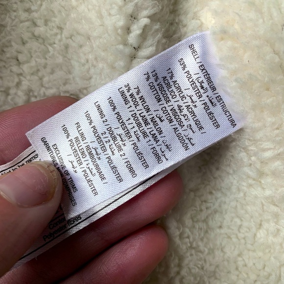 Ardene Wool Blend Fleece Lined Plaid Shacket - Picture 8 of 8